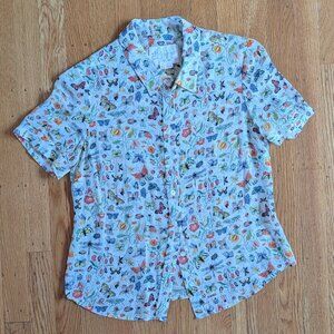 Electric Love Light Silk Entomology Blouse